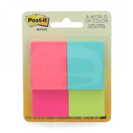 Mini Notas 3M Post-It Neon 34.9Mmx47.6Mm 1 Block C/200 Hjs - 653-4 Af