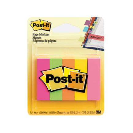 Separadores 3M Colores Neon 5 Colores C/12 - 670-5Af FullOffice.com