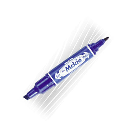 Marcador Zebra Mckie Extrafino Permanente Doblepunta Azul/12 - 4001 FullOffice.com