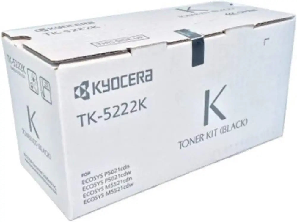 Tóner Kyocera TK-5222K Negro, 1.2K Páginas, Compatible con P5021Cdn/P5021Cdw/M5521Cdn/M5521Cdw, Rendimiento Profesional