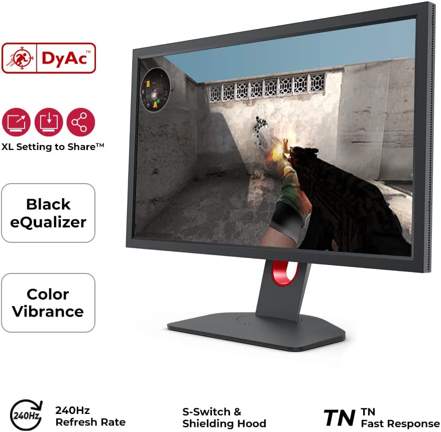 Monitor Benq Zowie Xl2546K Gaming 24.5" Resolución 1920X1080 Panel Tn