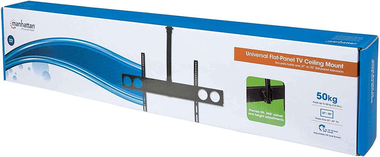 Soporte Manhattan Tv 37" A 70" 50 Kg Techo Inclinacin Color Negro - 423625