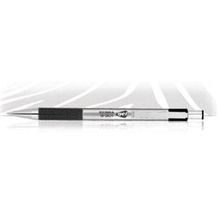 Boligrafo Zebra Rollerball G-301 Gel .7Mm Metalico Negr C/12 - 8904-00 FullOffice.com
