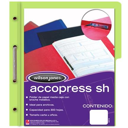 Carpeta Acco Press Mc P4557 Carta Verde Claro C/10 - P4558 FullOffice.com