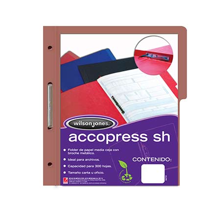 Carpeta Acco Press Oficio Caoba C/10 - P4566 FullOffice.com