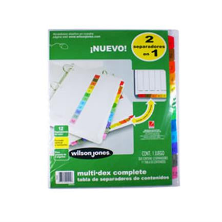 Separador Acco 445 Multidex Basic 12 Divisiones - P0445 FullOffice.com