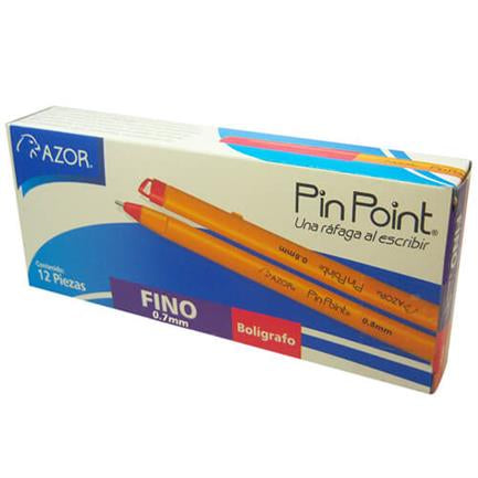Boligrafo Pin Point P. Fino 0.7Mm Rojo Caja C/12 - 6820Ro FullOffice.com