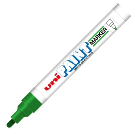 Marcador Azor Px-20 Uniball Paint Color Verde C/12 Pzas - Px20Ve