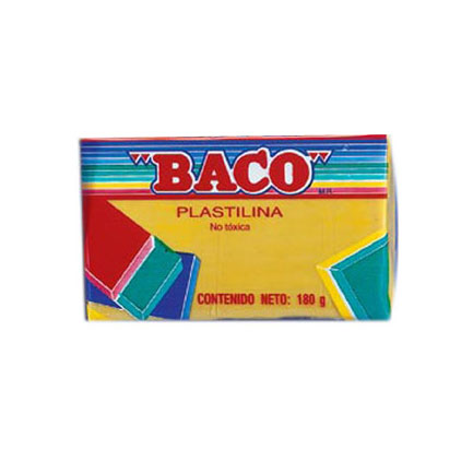 Plastilina Baco Marqueta 180Gr Amarilla No51 - Pl003 FullOffice.com