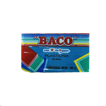 Plastilina Baco Marqueta 180Gr Azul Claro No.57 - Pl009 FullOffice.com