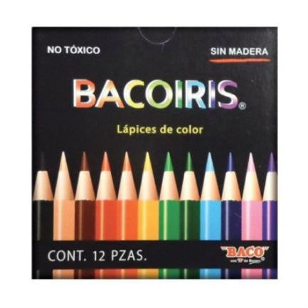 Colores Baco Bacoiris Cortos Caja C/12 Pzas - Lp002