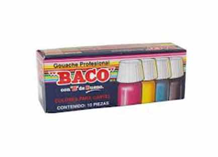 Pintura Baco P/Cartel 20Ml Rosa Mexicano #59 C/10 - Bacolor-59 FullOffice.com
