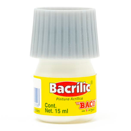 Pintura Baco Acrílica Blanco 15Ml C/10 - Pn083 FullOffice.com
