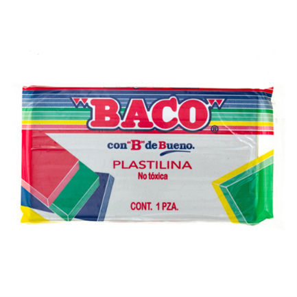 Plastilina Baco Marqueta 180Gr Blanca No.60 - Pl012 FullOffice.com