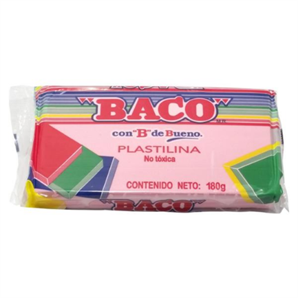 Plastilina Baco Marqueta 180Gr Rosa No.53 - Pl005 FullOffice.com