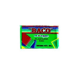 Plastilina Baco Marqueta 180Grs Color Verde Limon - Pl048 FullOffice.com