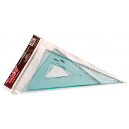 Juego Escuadras Baco Sp-3045/60 C/Graduación C/Bisel - Sp-3045 FullOffice.com