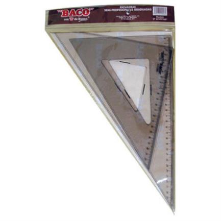 Juego Escuadras Baco Sp-3245/60 C/Graduación C/Bisel - Sp023