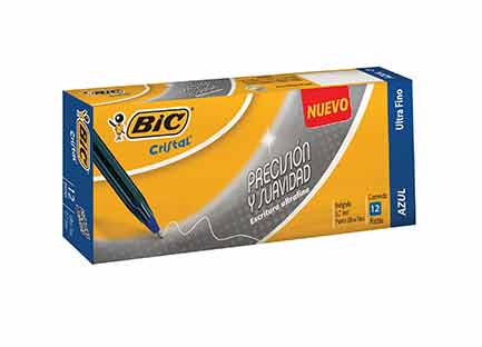 Boligrafo Bic Cristal Precisión Y Suavidad 0.7Mm Azul - Cnp-12Az FullOffice.com