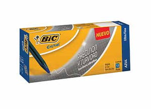 Boligrafo Bic Cristal Precisión Y Suavidad 0.7Mm Azul - Cnp-12Az FullOffice.com