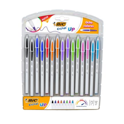 Boligrafo Bic Cristal Up Colores Surtidos C/15 1.2Mm - 943497 FullOffice.com
