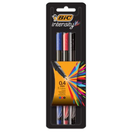 Rotulador Bic Intensity Clásico Fino Colores Surtidos C/3 Pzas - 971949 FullOffice.com