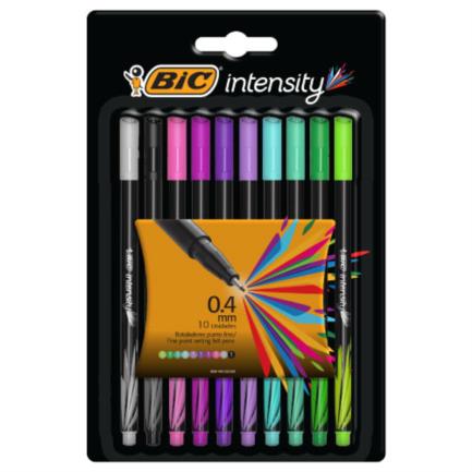Rotulador Bic Intensity Fashion Fino Colores Surtidos C/10 Pzas - 972977 FullOffice.com