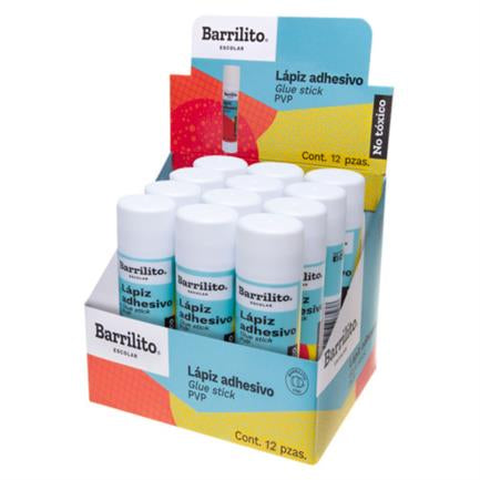 Lápiz Adhesivo Barrilito 36 G Caja C/12 Pzas - 36Gch