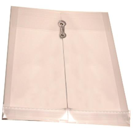 Sobre Barrilito Plástico Con Hilo Oficio Vertical Color Transparente Paq C/12 Pzas - Sbo. FullOffice.com