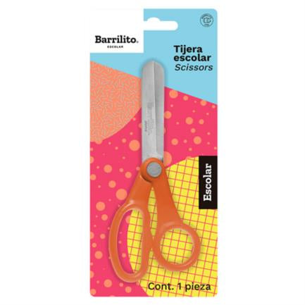 Tijera Barrilito Escolar Acero Inoxidable - B60