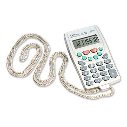 Calculadora Celica Mano Cordon 8 Digitos Bateria - Ca-913