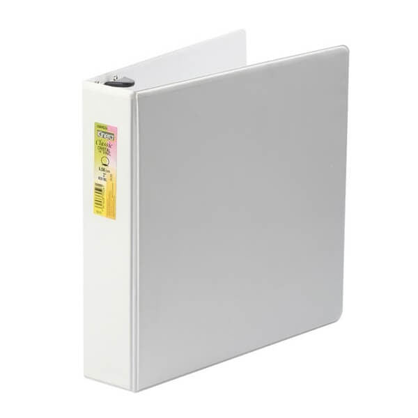 Carpeta Kinera Vinil Aro "O" 1 1/2" Blanca C/18 - 9601Bl