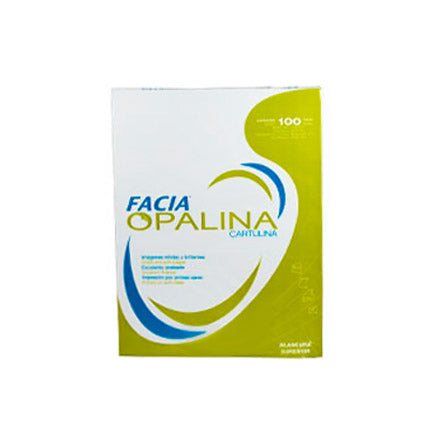 Cartulina Opalina Facia Carta Blanca C/100 225Gr - Cartulina Opalina Blanca FullOffice.com