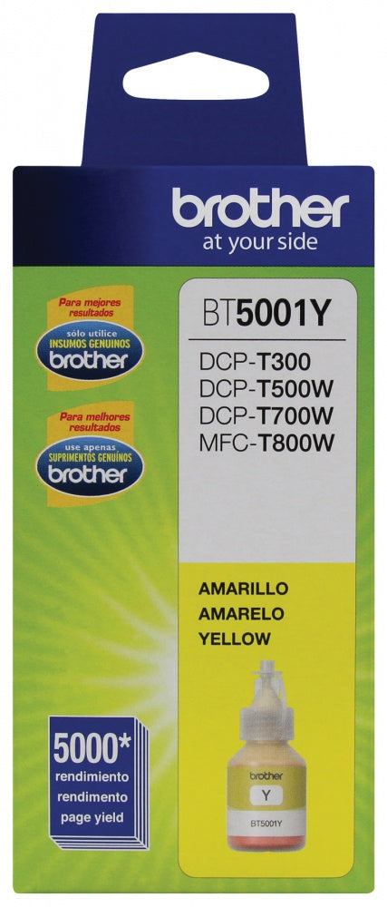 Tinta Brother Amarilla Rendimiento Ultra 5000 Pag - Bt5001Y