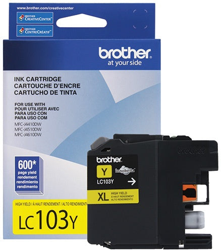 Tinta Brother Lc103Y Amarillo 600 Pag - Lc103Y
