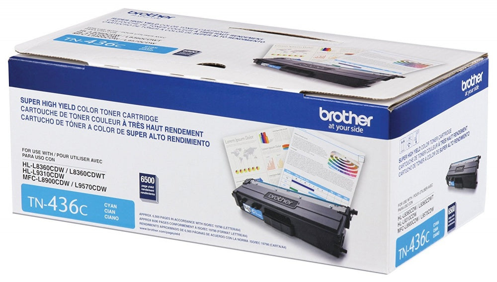 Toner Brother Valor Alto Rendimiento 6500 Paginas Para Hll9310Cdw/Mfcl8900Cdw Color Cian - Tn436C