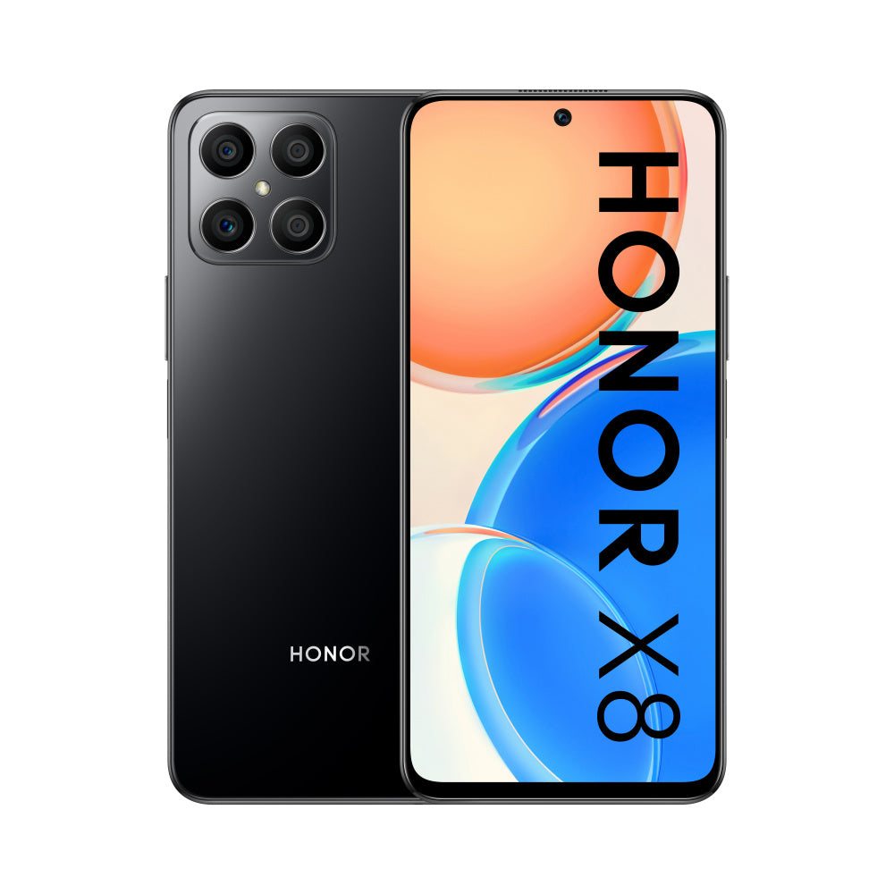 Smartphone Honor X8 6.7" 126Gb/6Gb Cámara 64Mp+5Mp+2Mp+2Mp/16Mp Snapdragon Android 11 Color Negro