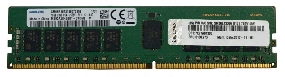 Memoria Ram Lenovo 16Gb 3200Mhz 2Rx8 1.2V Eccudimm - 4X77A77495