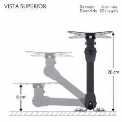 Soporte Steren Para Pantallas De 10" A 32" Brazo Articulado