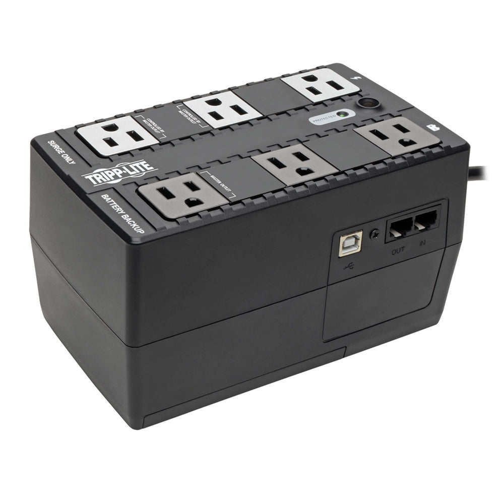 Ups Tripp Lite Standby 350Va 210W 6 Contactos Nema 5-15R 120V 50Hz/60Hz Clavija 5-15P - Eco350Ups