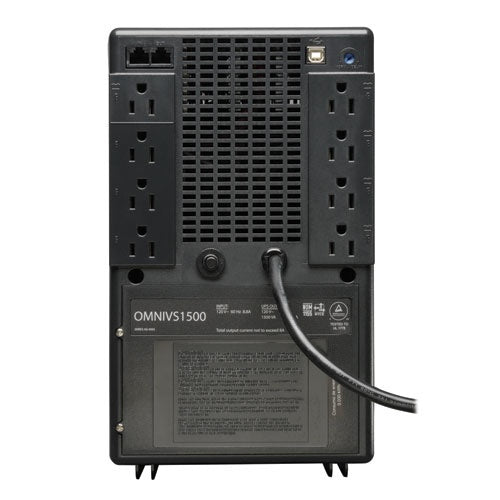 Ups Tripp Lite 1500Va Usb 8 Tomacorrientes Rj 8Cab Torre Ngo - Omnivs1500