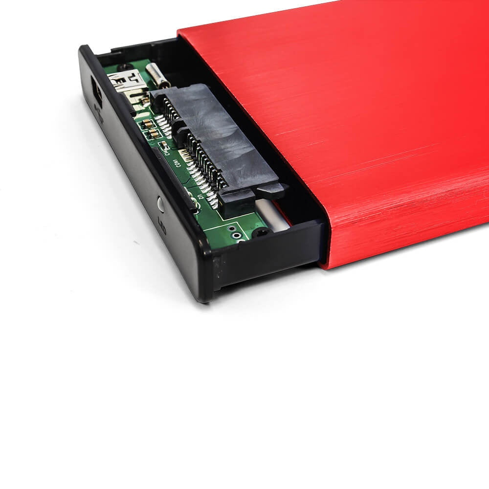 Enclosure Gabinete Vorago Hdd-102 Para Ssd/Hdd 2.5" Sata Usb 2.0 Color Rojo - Hdd-102 Rojo