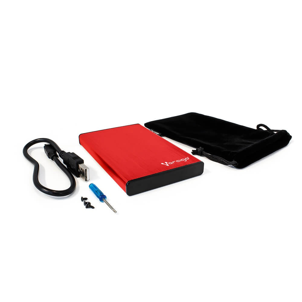 Enclosure Gabinete Vorago Hdd-102 Para Ssd/Hdd 2.5" Sata Usb 2.0 Color Rojo - Hdd-102 Rojo