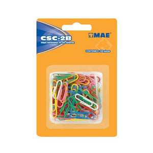 Clip Mae Estandar Blister De Colores C/100 Piezas - Csc-2B FullOffice.com