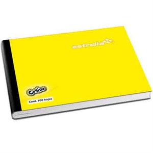 Cuaderno Estrella Cosido Tamaño Italiana C/Aleman 100 Hoja - 664 FullOffice.com
