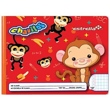Cuaderno Estrella Pre Escolar Cosido Tamaño Italiana Cuadro Grande (C7) 72Hjs - 666 FullOffice.com