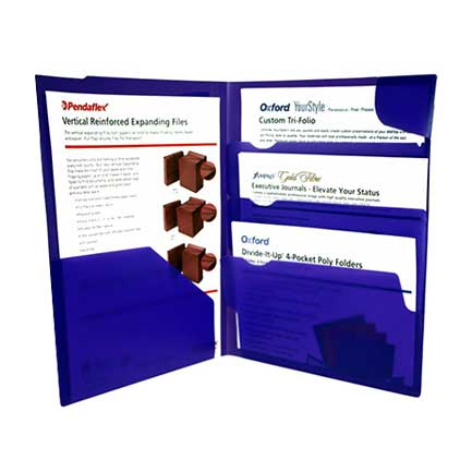 Folder Oxford Carta 4 Divisiones Morado C/25 - 99837M FullOffice.com