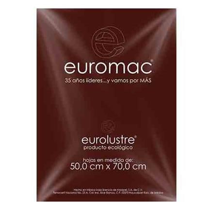 Papel Lustre Euromac Café 50X70 24 Hojas - El0019