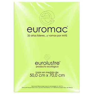 Papel Lustre Euromac Verde Nilo 50X70 24Hojas - El0049 FullOffice.com