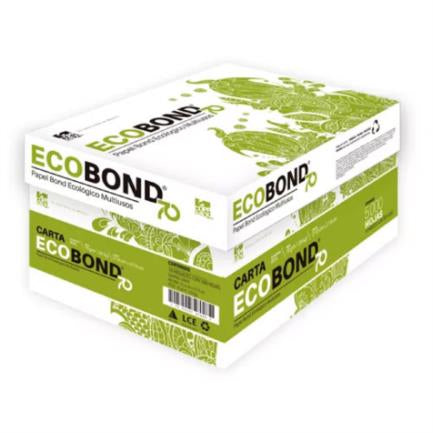 Papel Cortado Ecobond 70 Carta 93% Blancura 70 Gr C/5000 Hojas - Ecobond 70 FullOffice.com